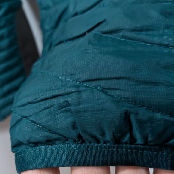 Eddie Bauer Stormdown 800 Puffer Jacket, Teal, Green Blue, Womens Small - Picture 7 of 14